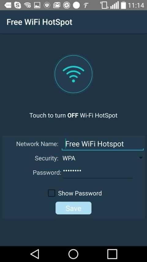 Free Wifi HotSpot screenshot 1