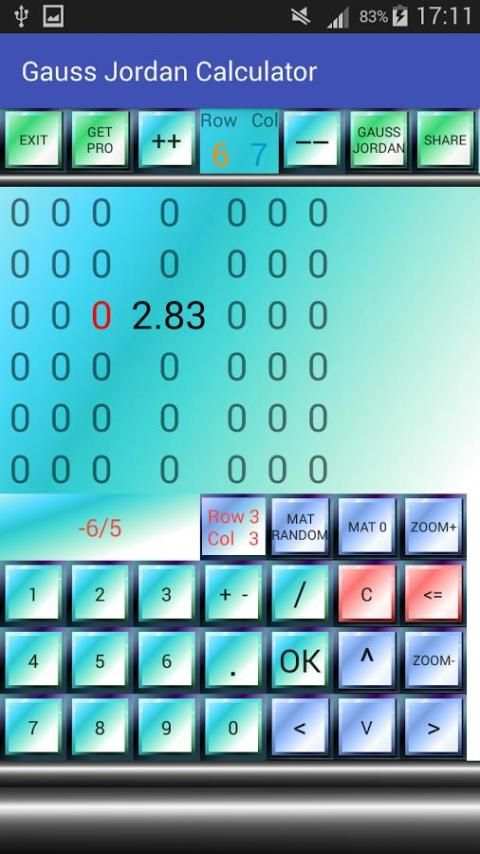 Gauss Jordan Calculator स्क्रीनशॉट 5