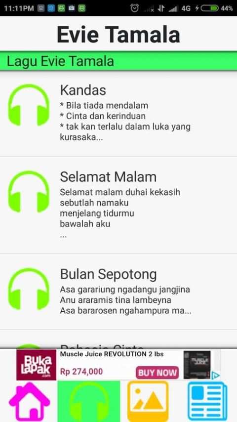 LAGU EVIE TAMALA LENGKAP 2 تصوير الشاشة