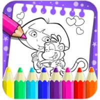 Princess Doraa Coloring Book