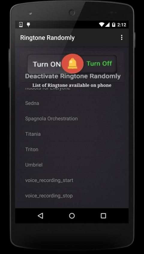 Ringtone Randomly screenshot 1