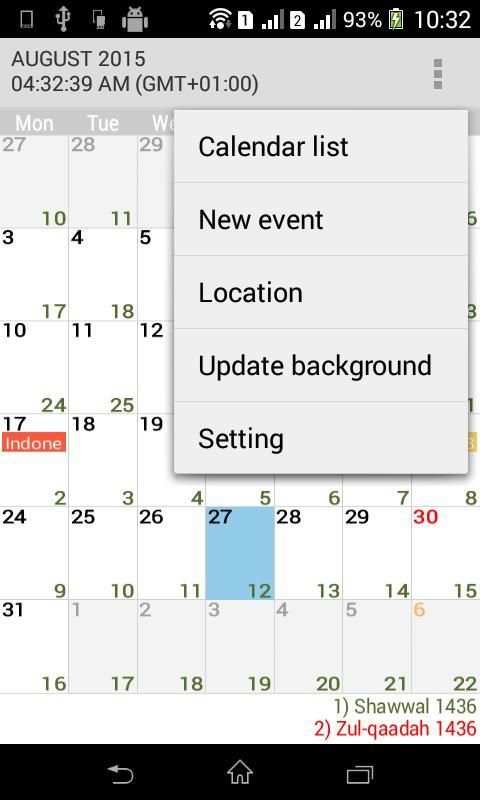 Muslim Calendar screenshot 6