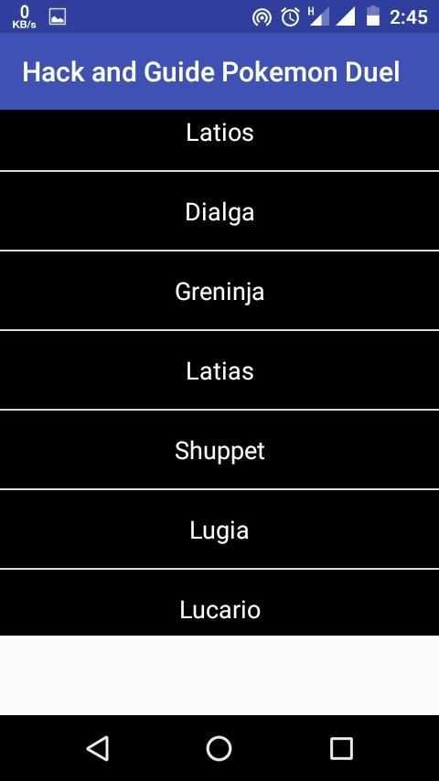 Hack and Guide Pokemon Duel screenshot 4