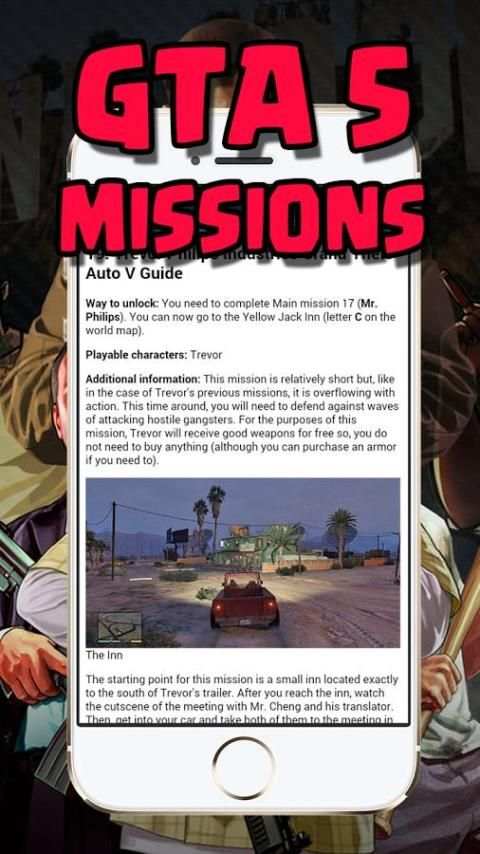 Missions for GTA 5 Codes screenshot 1