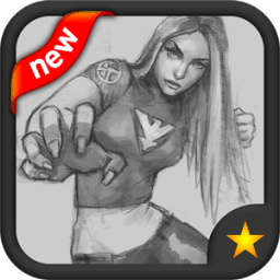 how to draw anime girl icon