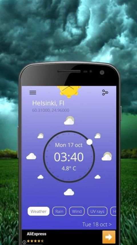 SunClock - Weather Clock screenshot 2