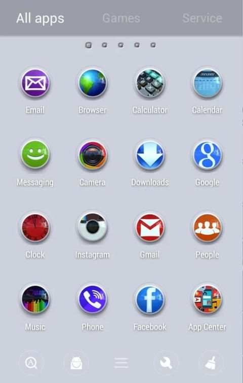Pure Go Launcher Theme Tapjoy screenshot 2