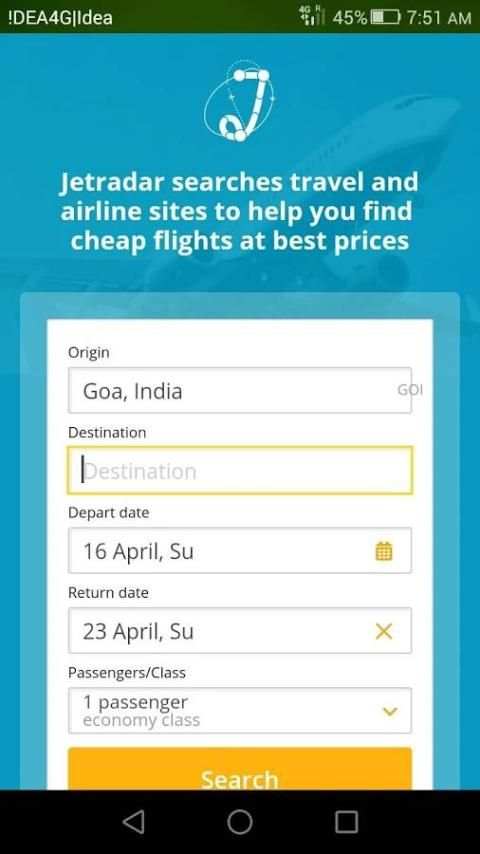 TravelJet - Flight ticket app screenshot 2