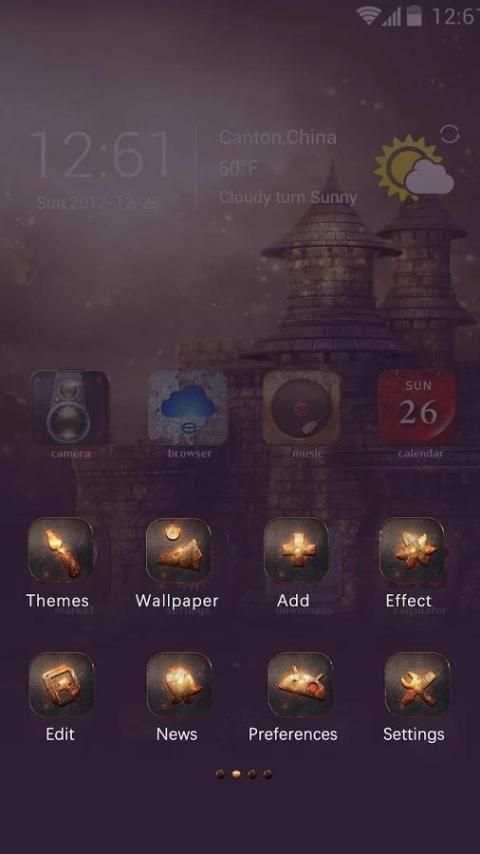 Old Castle Go Launcher Theme screenshot 2
