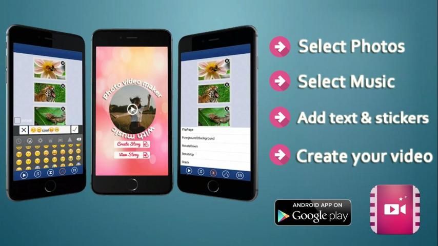 Photo to Video With Music 14 تصوير الشاشة