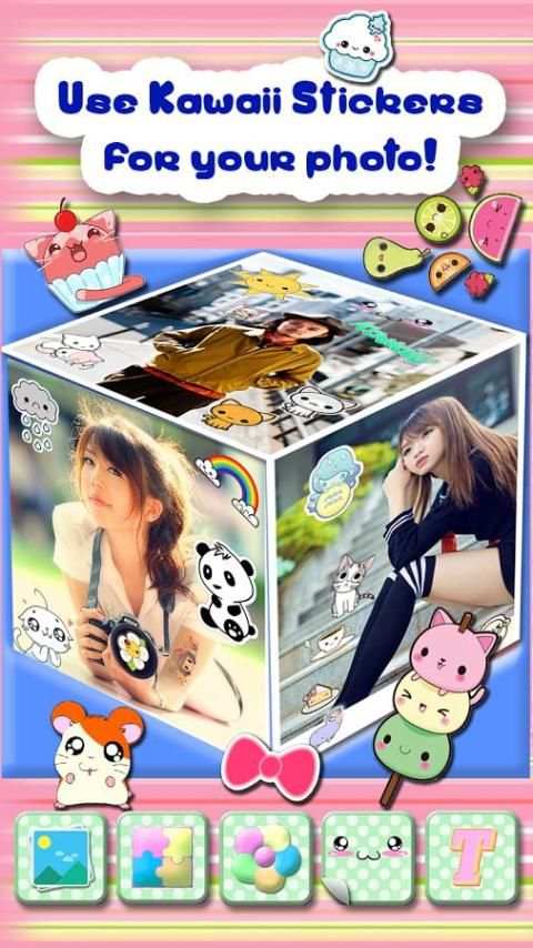Kawaii Stiker Editor Foto screenshot 1