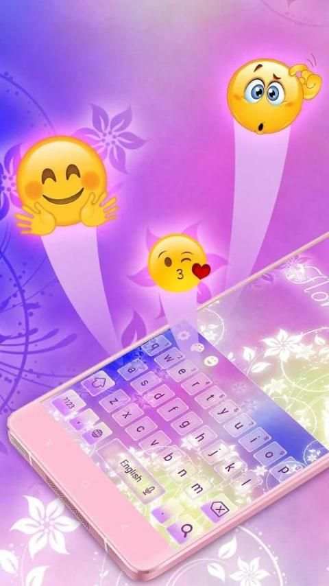 Floral Abstract-Keyboard скриншот 5