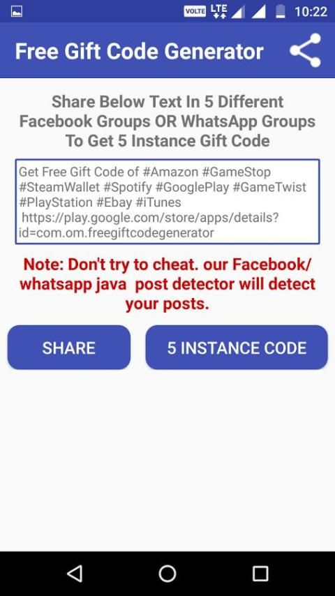 Random gift codes Generator for Android - Free App Download