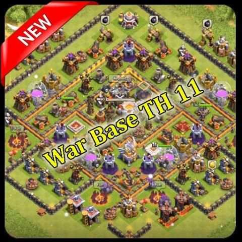 War Base Map COC TH 11 screenshot 1