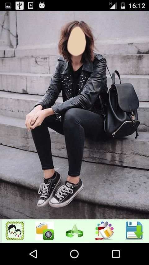 Girls Black Jeans Look 9 تصوير الشاشة