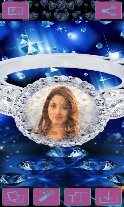Diamond Photo Frames स्क्रीनशॉट 1