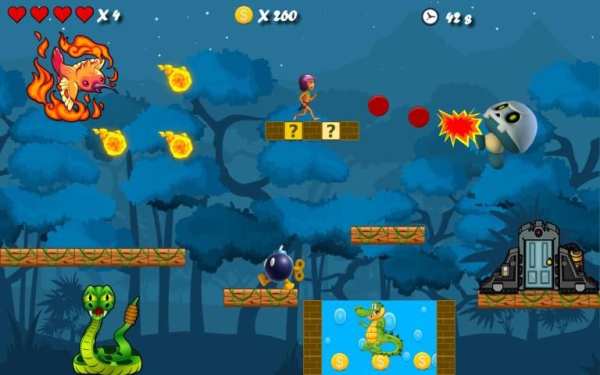 Jungle Man Castle Run screenshot 2
