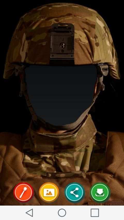 Tentara foto jas screenshot 6