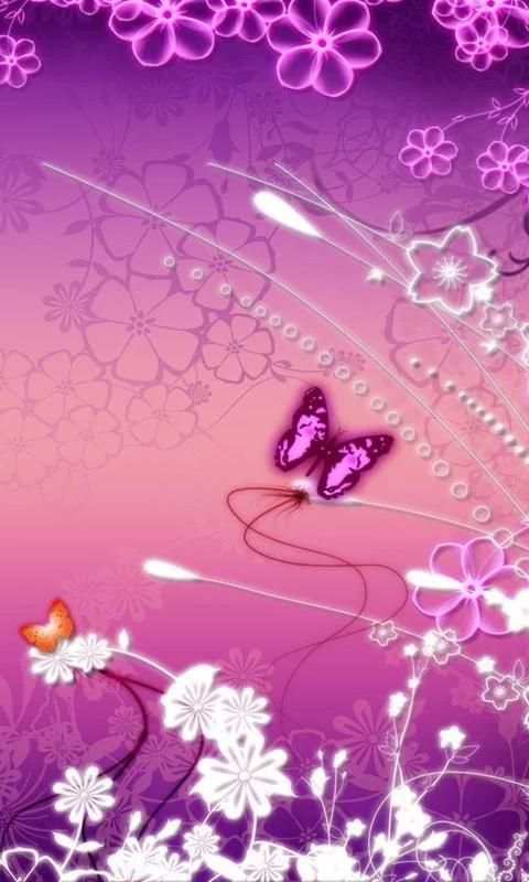 pink butterfly wallpapers screenshot 4