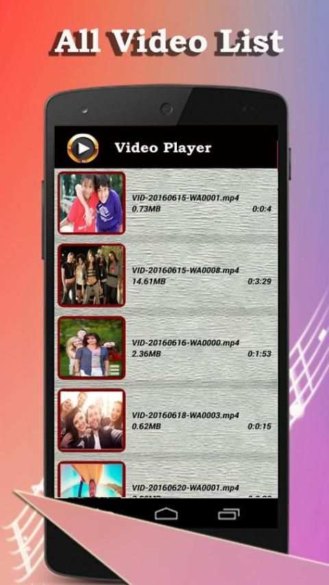 3GP/AVI/MP4 HD Video Player 2 تصوير الشاشة