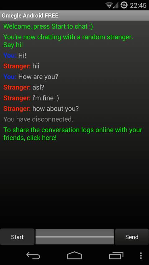 Omegle screenshot 3