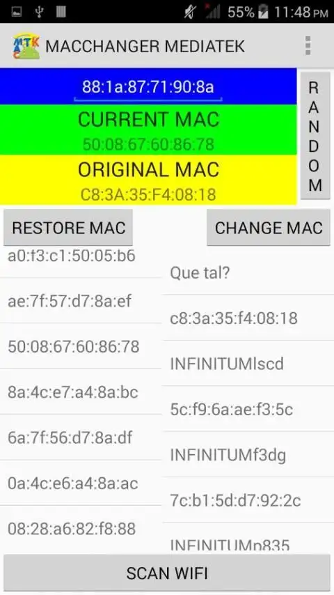 MACCHANGER MEDIATEK screenshot 5