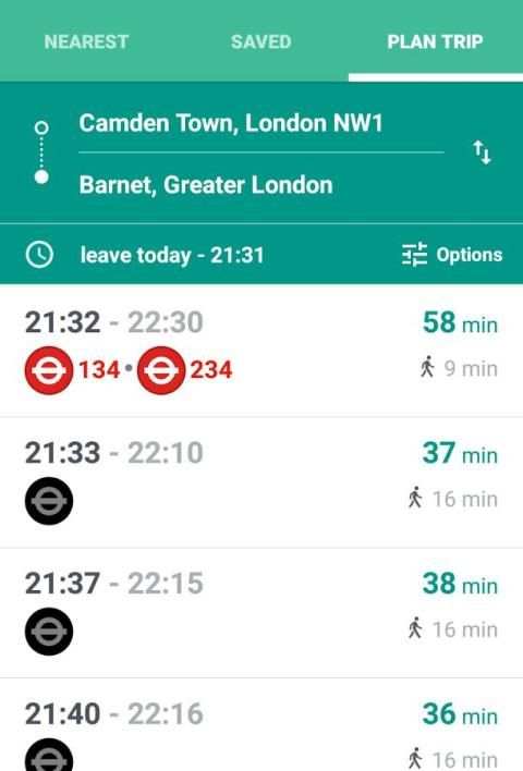 TRACKR FREE: Bus & Train Times screenshot 4
