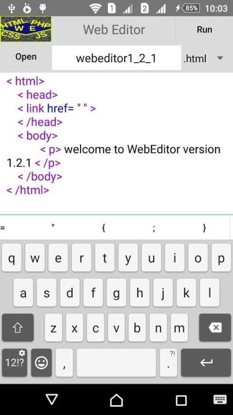 Web Editor (HTML,PHP,CSS,JS) screenshot 1