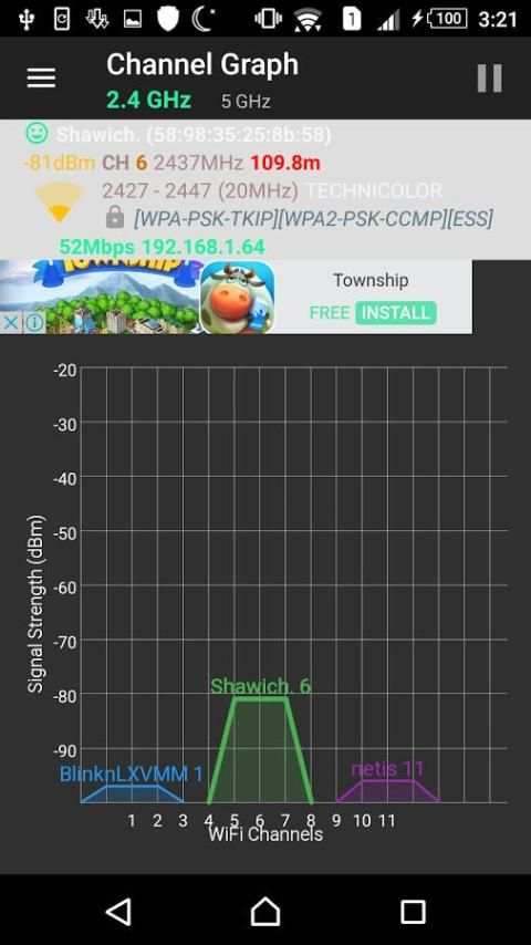 Analyzer WiFi скриншот 2