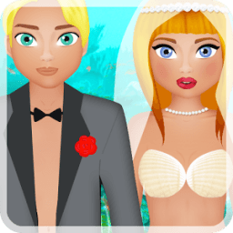 mermaid wedding day icon