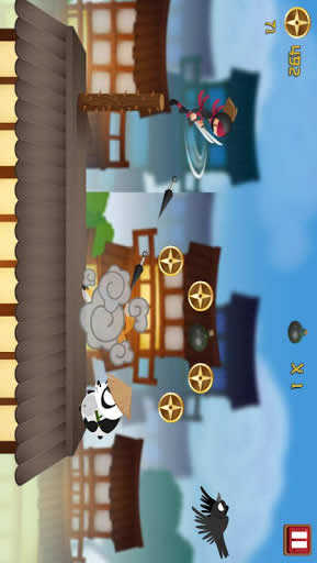 Stickman Ninja Rooftop Run screenshot 1