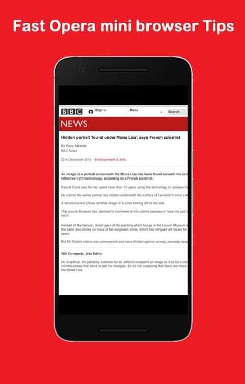 Fast Opera mini browser Tips screenshot 3