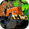 Logging truck icon