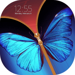 Butterfly Zipper Lock Screen иконка