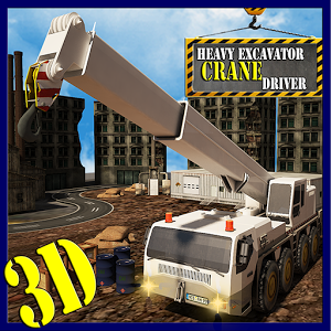 Heavy Excavator Crane Driver icon