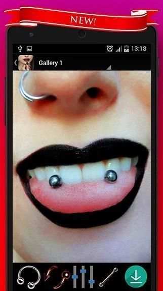 Piercing Camera Photo editor स्क्रीनशॉट 4
