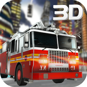 911 Emergency Fire Truck 3D icon