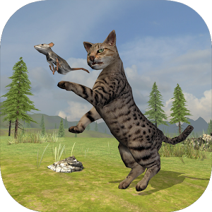 Wild Cat Survival Simulator أيقونة