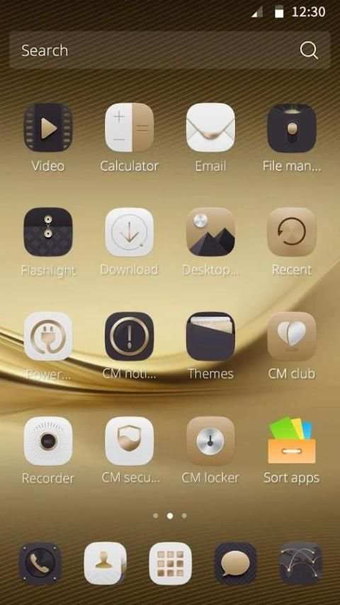 Gold Love Theme screenshot 2