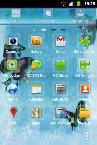 GO Launcher EX Butterfly 1 تصوير الشاشة
