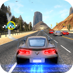 Racing in speed car आइकन