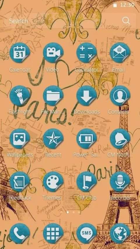 Tema HP Paris screenshot 2