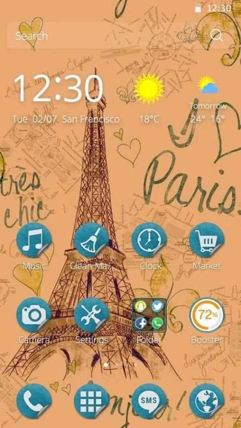 Tema HP Paris screenshot 3