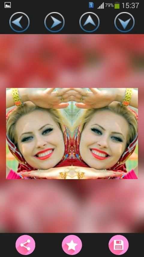 تصویر آینه و افکت 3 تصوير الشاشة