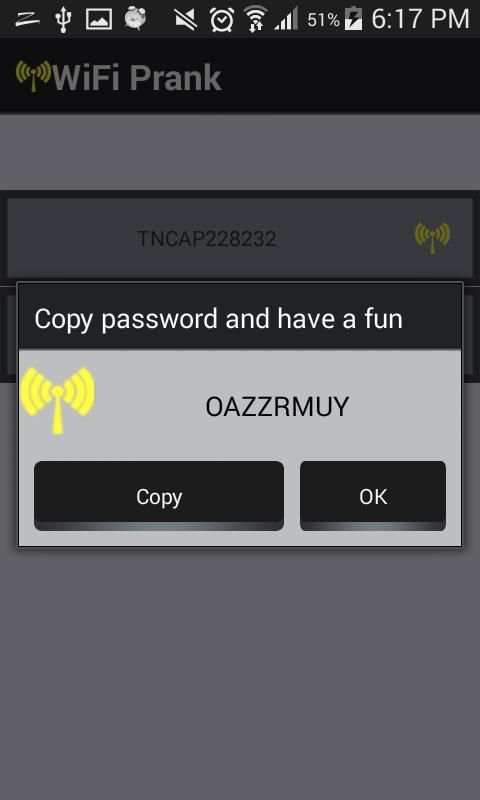 Wifi Password key hacker Prank screenshot 1