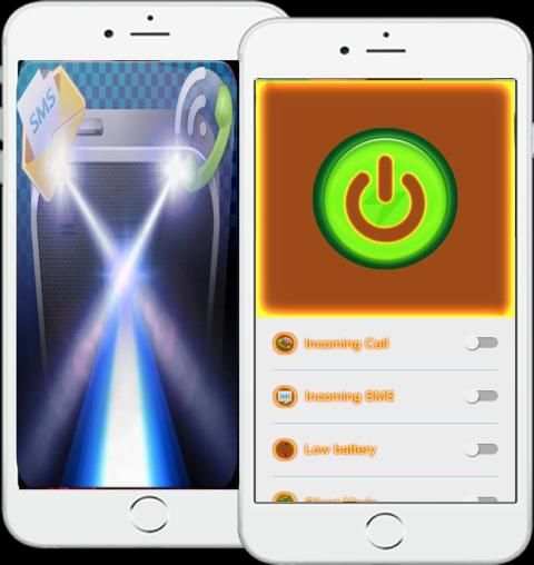 Senter - SMS & Call flash screenshot 3