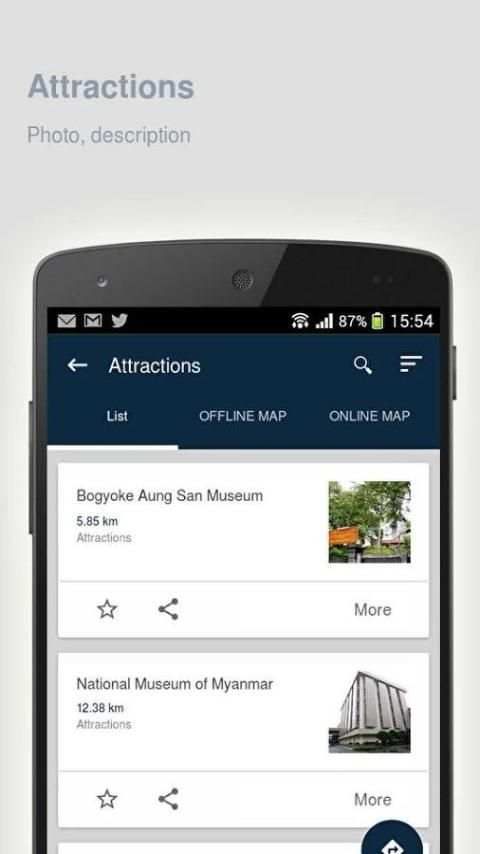 Yangon: Offline travel guide screenshot 2