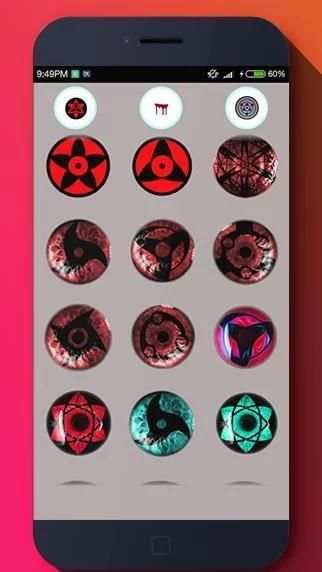 Sharingan Rinnegan Eyes 5 تصوير الشاشة