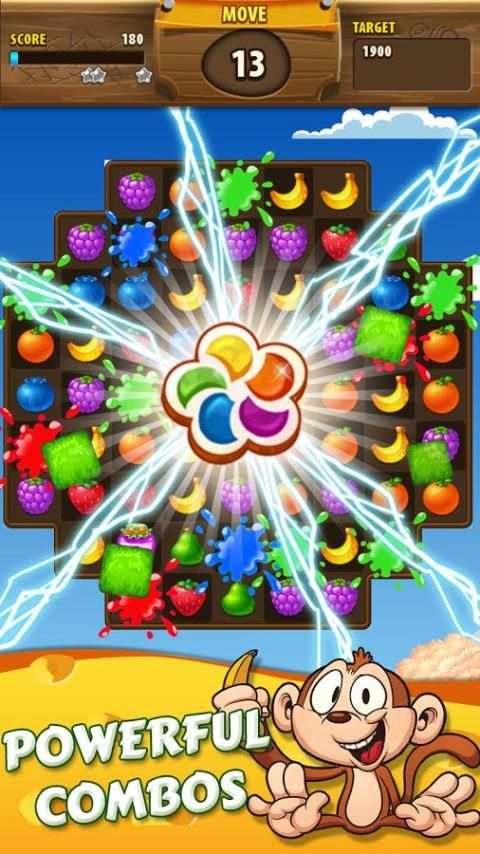 Monkey Trip - Fruit Crush screenshot 3