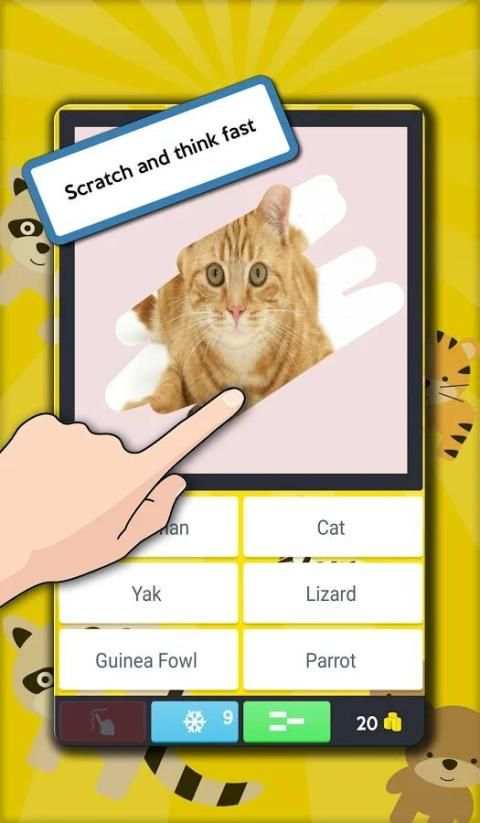 Scratch Animal Quiz. Guess screenshot 8